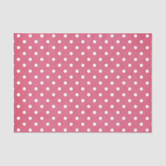 PINK & WHITE POLKA DOTS TISSUE PAPER
