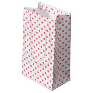Pink & White Polkadots Gift Bag