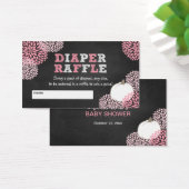 Pink White Pumpkin baby shower raffle tickets (Desk)