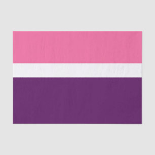 Pink White Purple Plain Color Block Design Tissue Paper