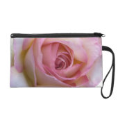 Pink & White Rose Wristlet Purse (Front)