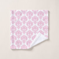 Classy Black and White Damask Bath Towel Set, Zazzle