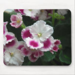 Pink &amp; White Ruffled African Violet Mouse Pad at Zazzle