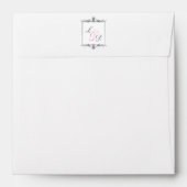Pink, White, Silver Striped Envelope (Back (Top Flap))