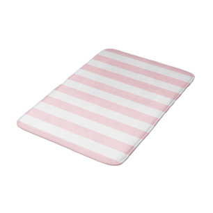 Pink & White Stripe Bathmat