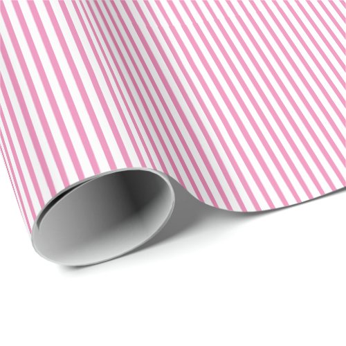 Pink White Stripe Camouflage Patterns Girly Modern Wrapping Paper