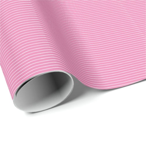 Pink White Stripe Camouflage Patterns Girly Trendy Wrapping Paper