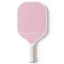 Pink & White Striped Minimal Personalized Name Pickleball Paddle