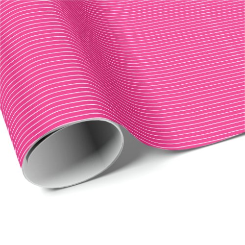Pink White Stripes Camouflage Patterns Cute Girly Wrapping Paper