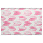 Pink White Tribal Arrow Pattern Fabric