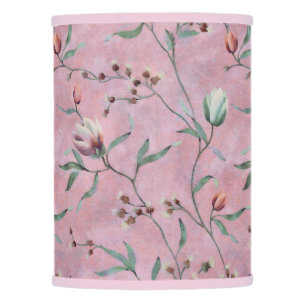 Pink & White Tulips Anemones Pattern Lamp Shade