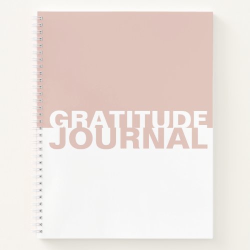 Pink White Two_Tone Gratitude Journal