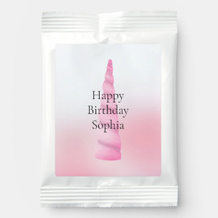 Pink White Unicorn Birthday Lemonade Drink Mix