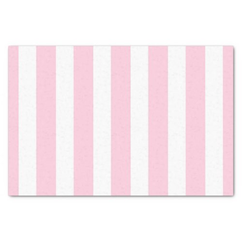 Pink  White Vertical Stripes Shabby Chic Stripe Tissue Paper
