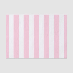 Pink & White Vertical Stripes Shabby Chic Stripe Tissue Paper