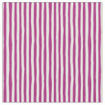 Pink &amp; White Wonky Stripes Fabric