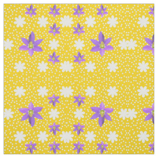Pink White Yellow Joy Fabric