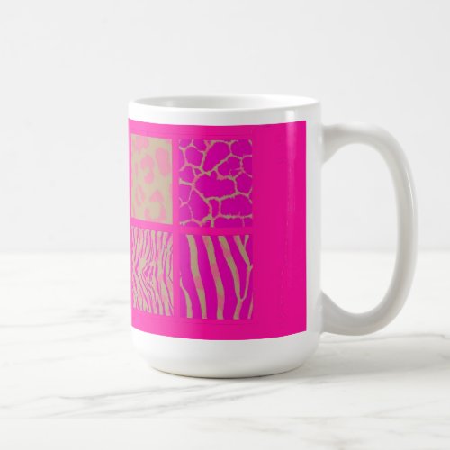 Pink Wild Animal Fur Print Coffee Mug