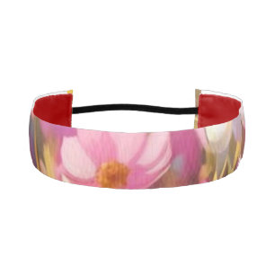 Pink Wild Flowers Yellow Lavender 2025 Athletic Headband