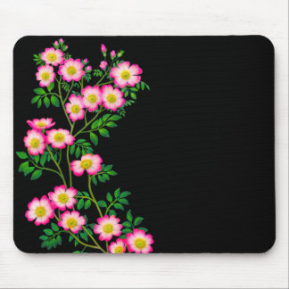 Pink Wild Roses Mousepad