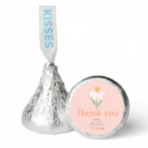 Pink Wildflower Daisy Girls Thank You Birthday Hershey®'s Kisses®