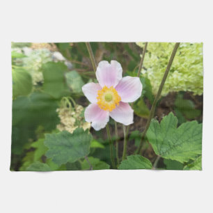 Pink Wildflower Kitchen Towel Botanical Floral T