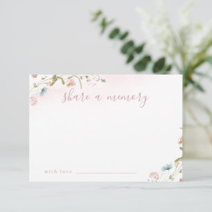 Share a Memory Note Cards 4x6 Flat Pink Gold Dot Confetti Share Memory  Cards Birthday Printable INSTANT Digital DOWNLOAD 