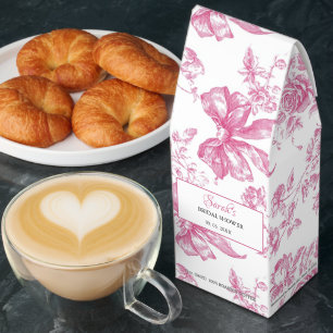Pink Wildflower Tea Bridal Shower Roasted Coffee