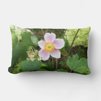 Pink Wildflower Throw Pillow | Botanical Floral De