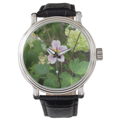 Pink Wildflower Watch | Botanical Floral Wrist Wat