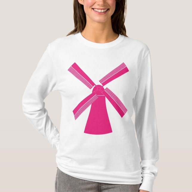 Pink Windmill T-Shirt (Front)