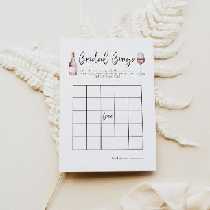 Pink Wine Bridal Bingo Bridal Shower Game