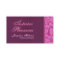 Pink & Wine Damask Monogram Business Card