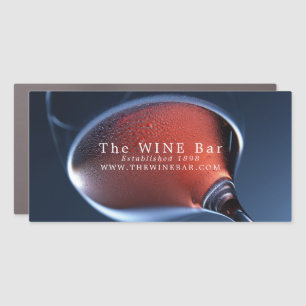 Pink Wine Glass, Wine Bar/Winery Car Magnet