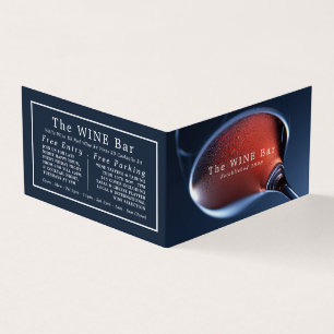 Pink Wine Glass, Wine Bar/Winery, Detailed Business Card