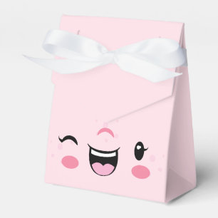 Pink Winking Kawaii Face Gift Box