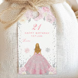 Pink Winter Blonde Hair Princess Birthday Party Gift Tags<br><div class="desc">This elegant and glamorous gift tag can be personalized with a name or title such as daughter, granddaughter, niece, friend etc. The design features a beautiful princess with blonde hair and fair skin in a pink ball gown. The text combines handwritten script and modern sans serif fonts for a classy...</div>