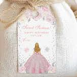 Pink Winter Blonde Hair Princess Sweet Sixteen Gift Tags<br><div class="desc">This elegant and glamorous gift tag can be personalized with a name or title such as daughter, granddaughter, niece, friend etc. The design features a beautiful princess with blonde hair and fair skin in a pink ball gown. The text combines handwritten script and modern sans serif fonts for a classy...</div>