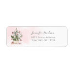 Pink Winter christmas tree Return Address  Label<br><div class="desc">Pink Winter christmas tree Return Address  Label
Matching items available.</div>