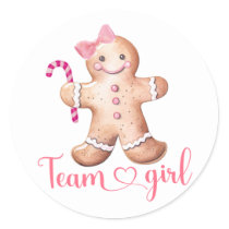 Pink Winter Cookie Team Girl Sticker