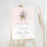 Pink winter girl baby shower welcome foam board<br><div class="desc">Pink winter girl baby shower welcome foam board. "Baby it's cold outside" baby shower welcome sign. 
Matching items available.</div>