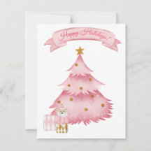 Pink winter holidays kids