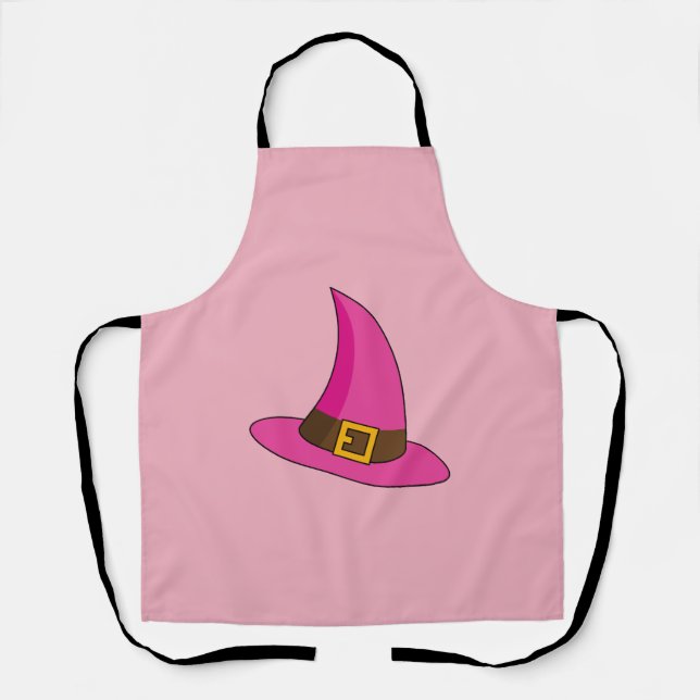 Pink Witch Hat Apron (Front)