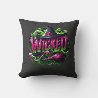 Pink Witches ,Green Witches Movie Design Throw Pillow