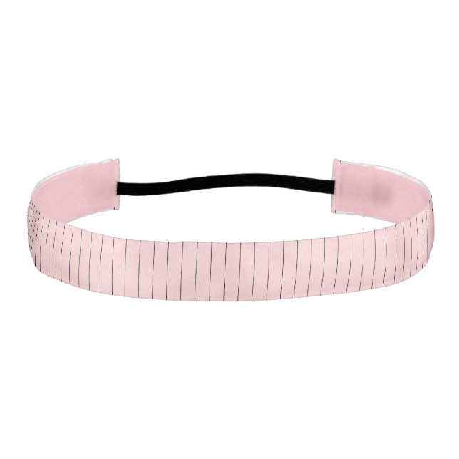 Pink with Black Pinstripes Headband (Front)