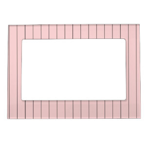 Pink with Black Pinstripes Magnetic Frame