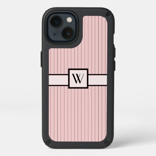 Pink with Black Pinstripes Speck Phone Case