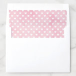 Pink with Fun Whte Heart Polka Dots "Open Images" Envelope Liner
