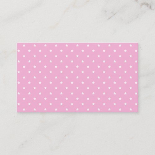 Pink with little white stars. business card templates