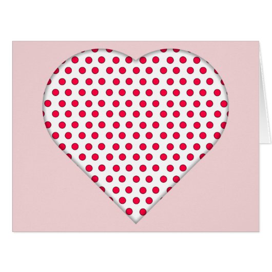 Pink With Red Polka Dots Cards (Front Horizontal)